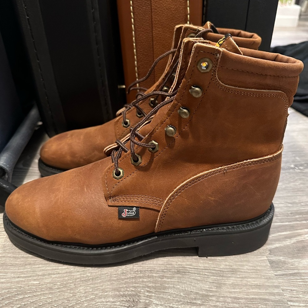 Justin steel toe boots